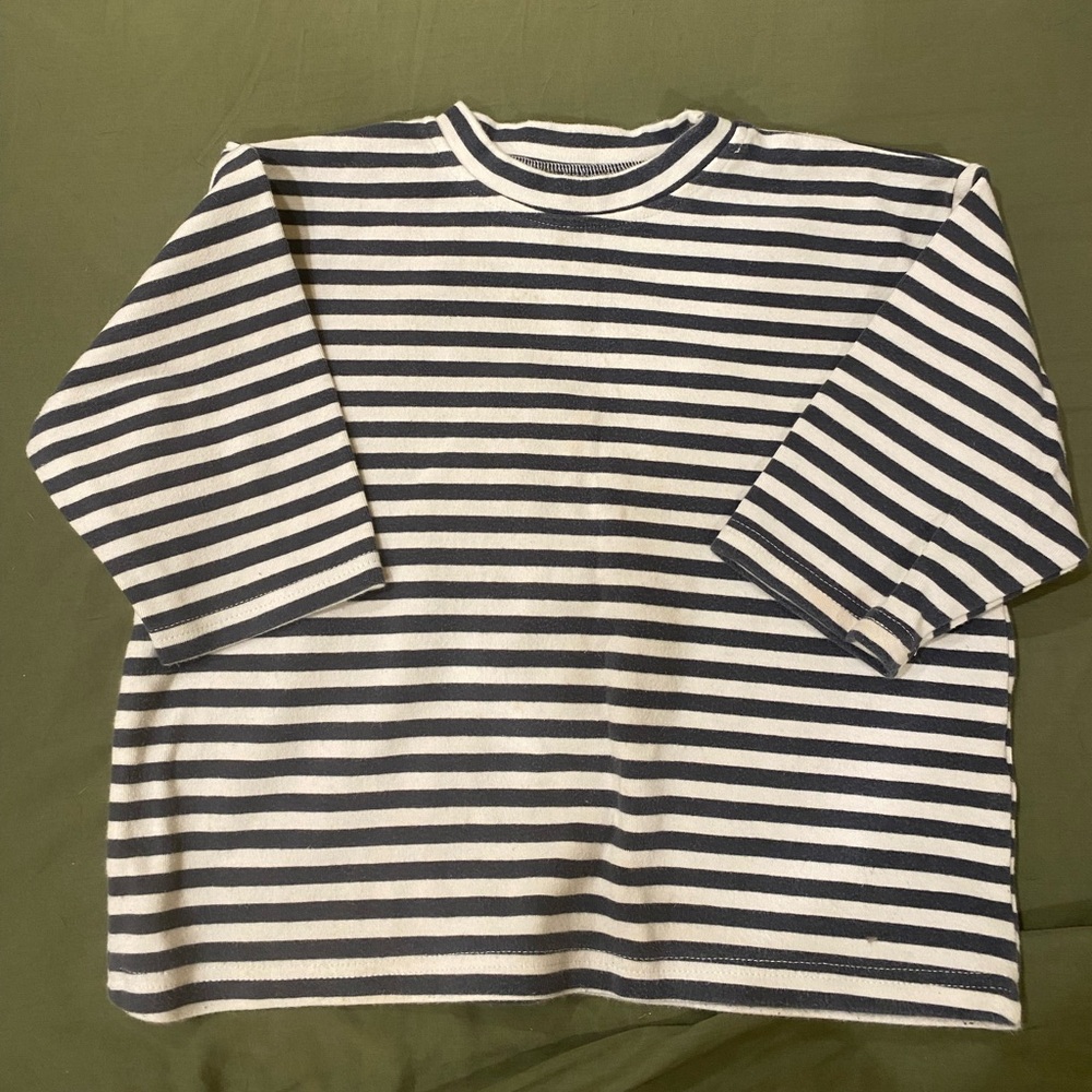 Stripped 3/4 length T-Shirt